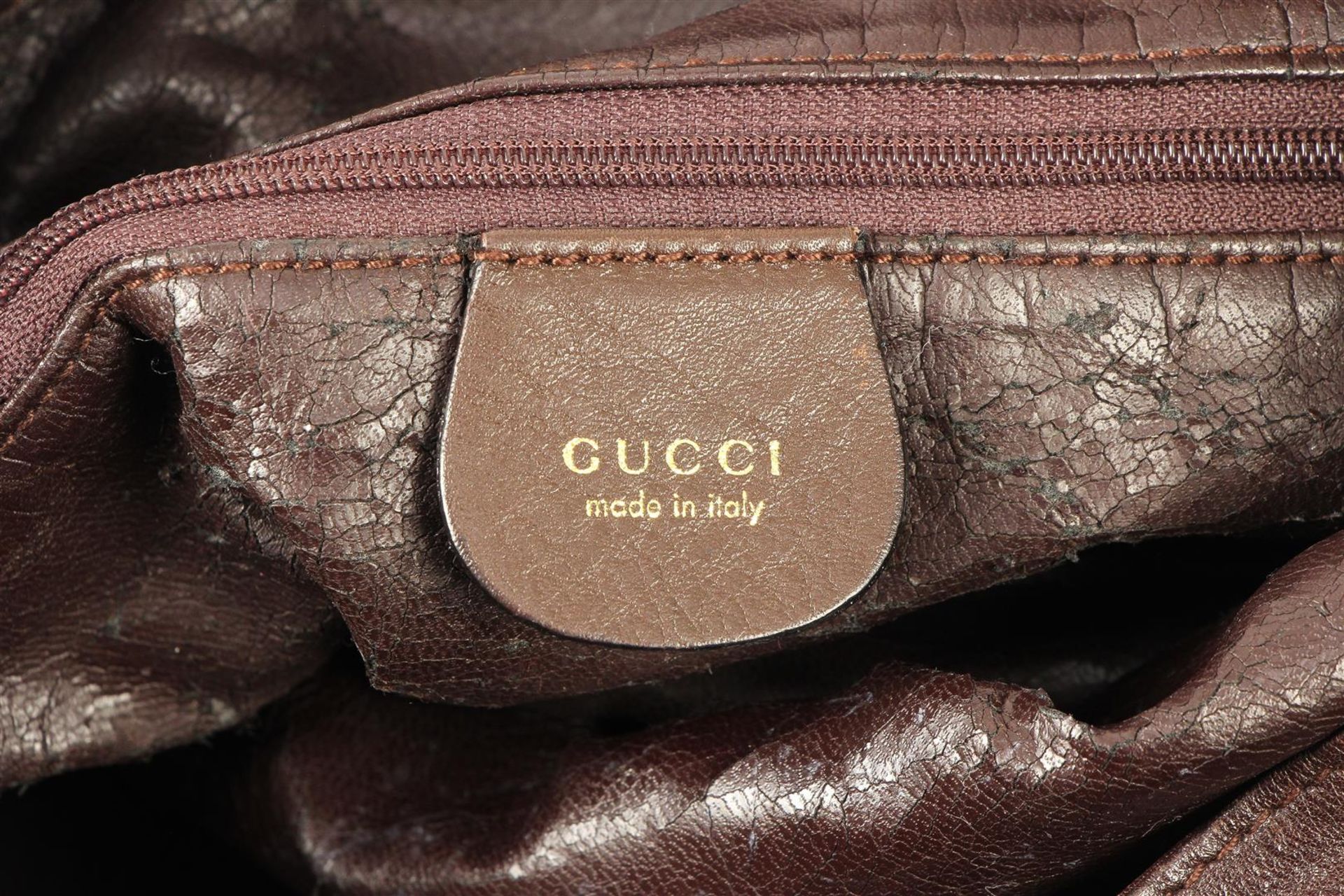 Gucci, brown leather tote bag, 'Bamboo', with leather shouldestrap and dust cover. H x W x D: 31 x 3 - Image 5 of 5