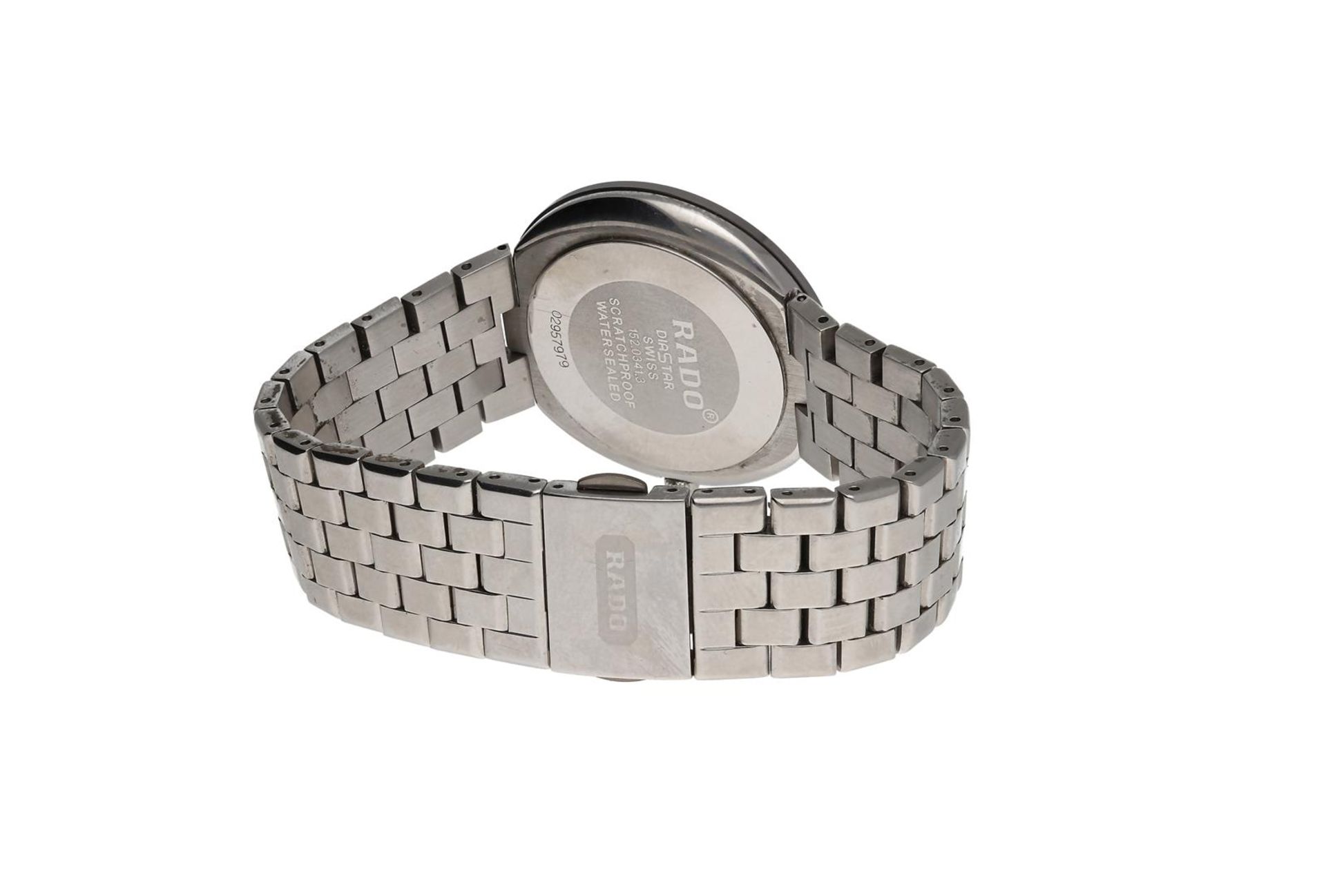 Rado, a steel unisex watch, 'Diastar', quartz movement with date.
D: 34 mm. - Bild 3 aus 3