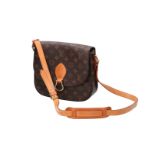 Louis Vuitton, brown leather monogram handbag, 'St. Cloud', No. M51242, with invoice. H x W x D: 23