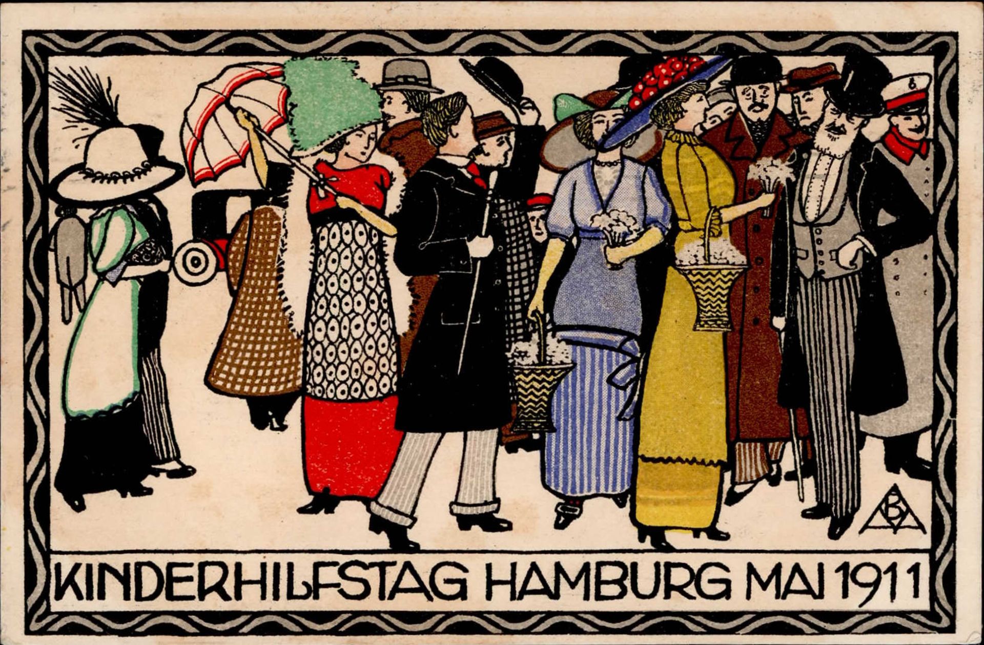 Politik Hamburg Kinderhilfstag Mai 1911 I-II
