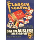 Sammelbild-Album Flyer SALEM Auslese Die Flaggen Europas I-II