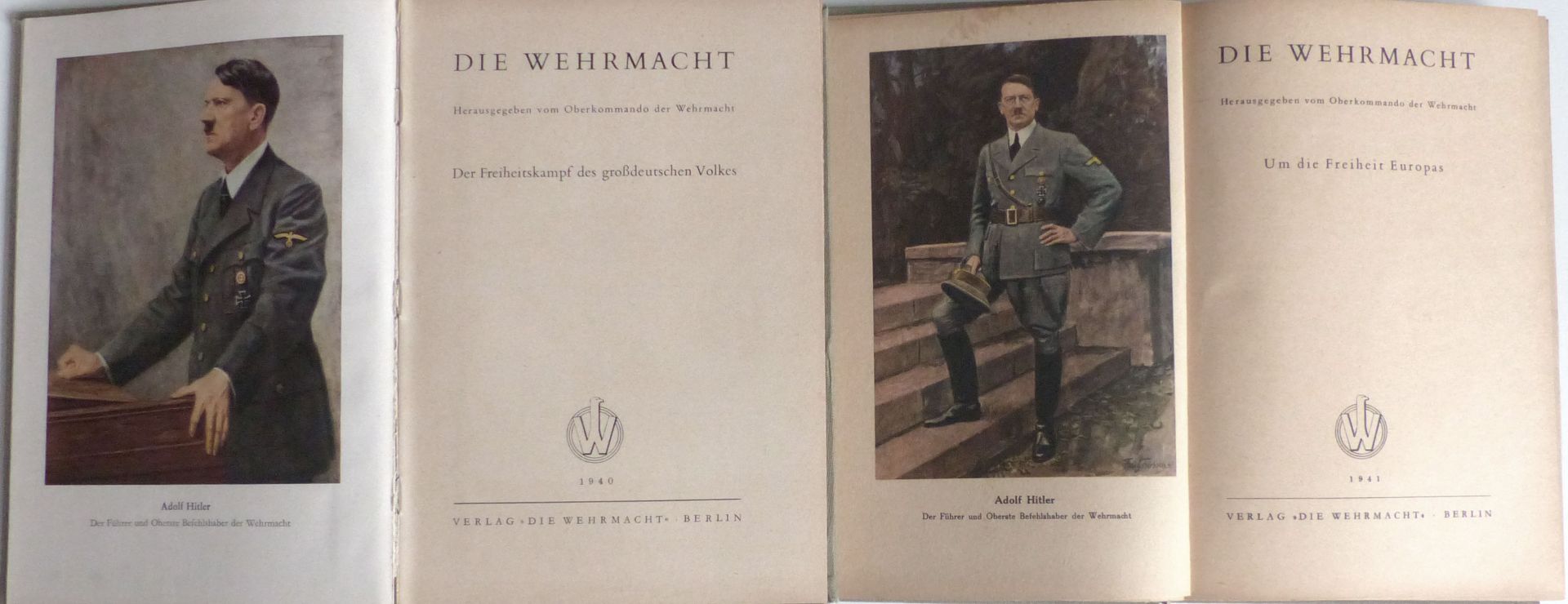 Buch WK II Die Wehrmacht 2 Bücher Um die Freiheit Europas und Der Freiheitskampf des großdeutschen