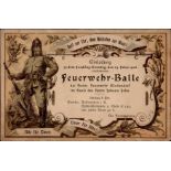 Feuerwehr Blottendorf Karneval Einladung zum Feuerwehr-Ball 1906 I-II (keine AK-Einteilung)