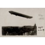 Zeppelin Hof a.S. Z.II 30.05.1909 Rückseite gestpl. Hacker (Luftschiffkapitän) Foto-AK I-II