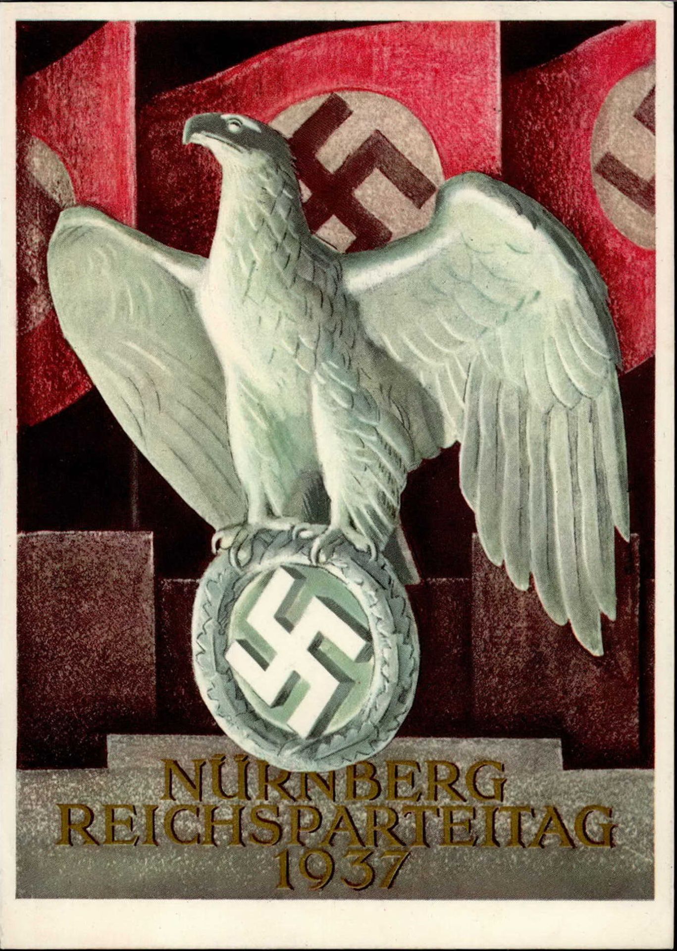 Reichsparteitag WK II Nürnberg (8500) 1937 mit So-Stempel I-II
