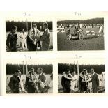 Motorsport Album mit 35 eingeklebten Bildern vom ADAC Grasbahnrennen am 24.09.1967 in Krumbach II