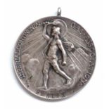 Schützen Berlin Imperial continental Gas Association Medaille für 25. jähr. Dienste 1901 silber