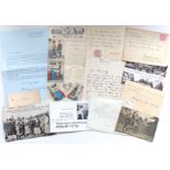 Adel Schaumburg-Lippe Lot mit 4 Autographen, Briefen, Briefumschlägen, Postkarten, Visitenkarte