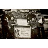 Judaika Soldaten mit Antisemitischen Schild Cohn Foto-AK 1912 I-II