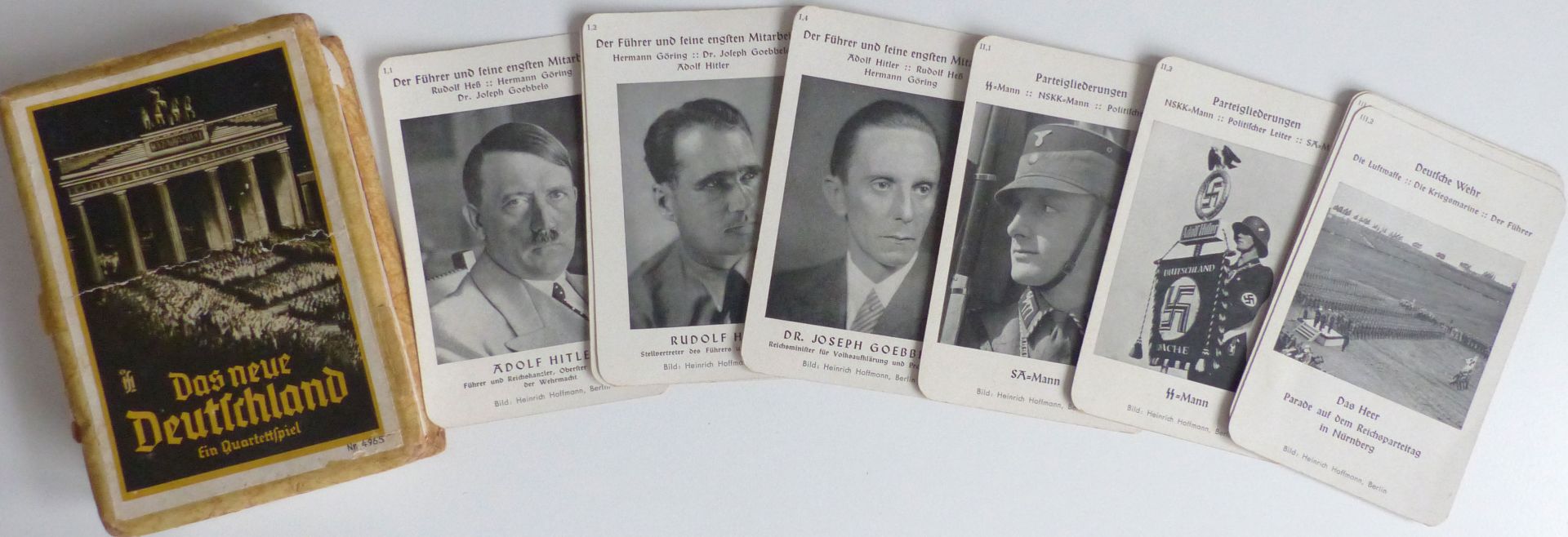 Propaganda WK II Das neue Deutschland Ein Quartettspiel mit 48 Karten und Original-Schachtel II
