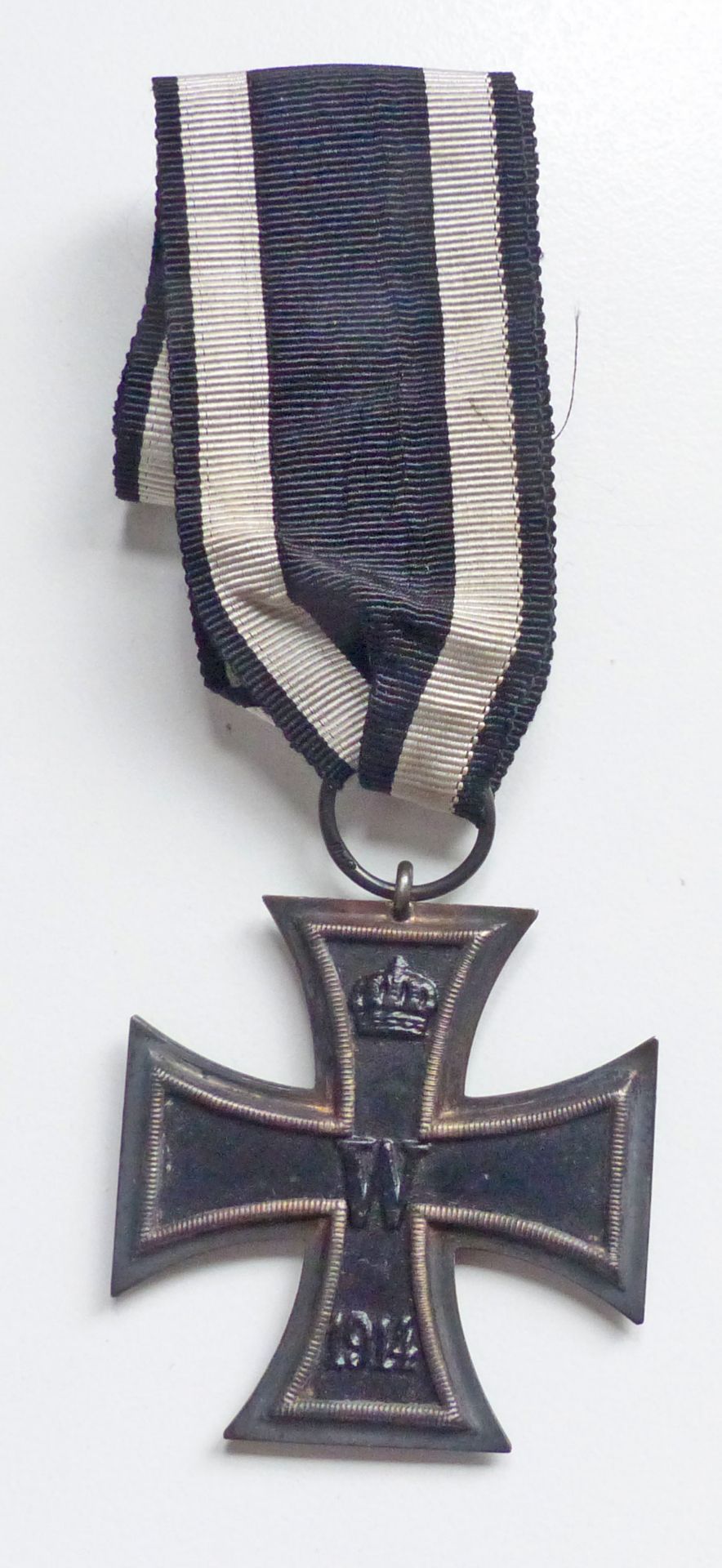 WK I Orden Eisernes Kreuz 2. Klasse 1914 am Band Ringpunze S-W