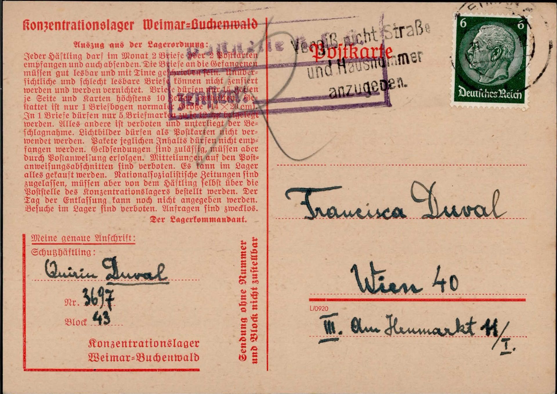 WK II KZ - Post Buchenwald I-II