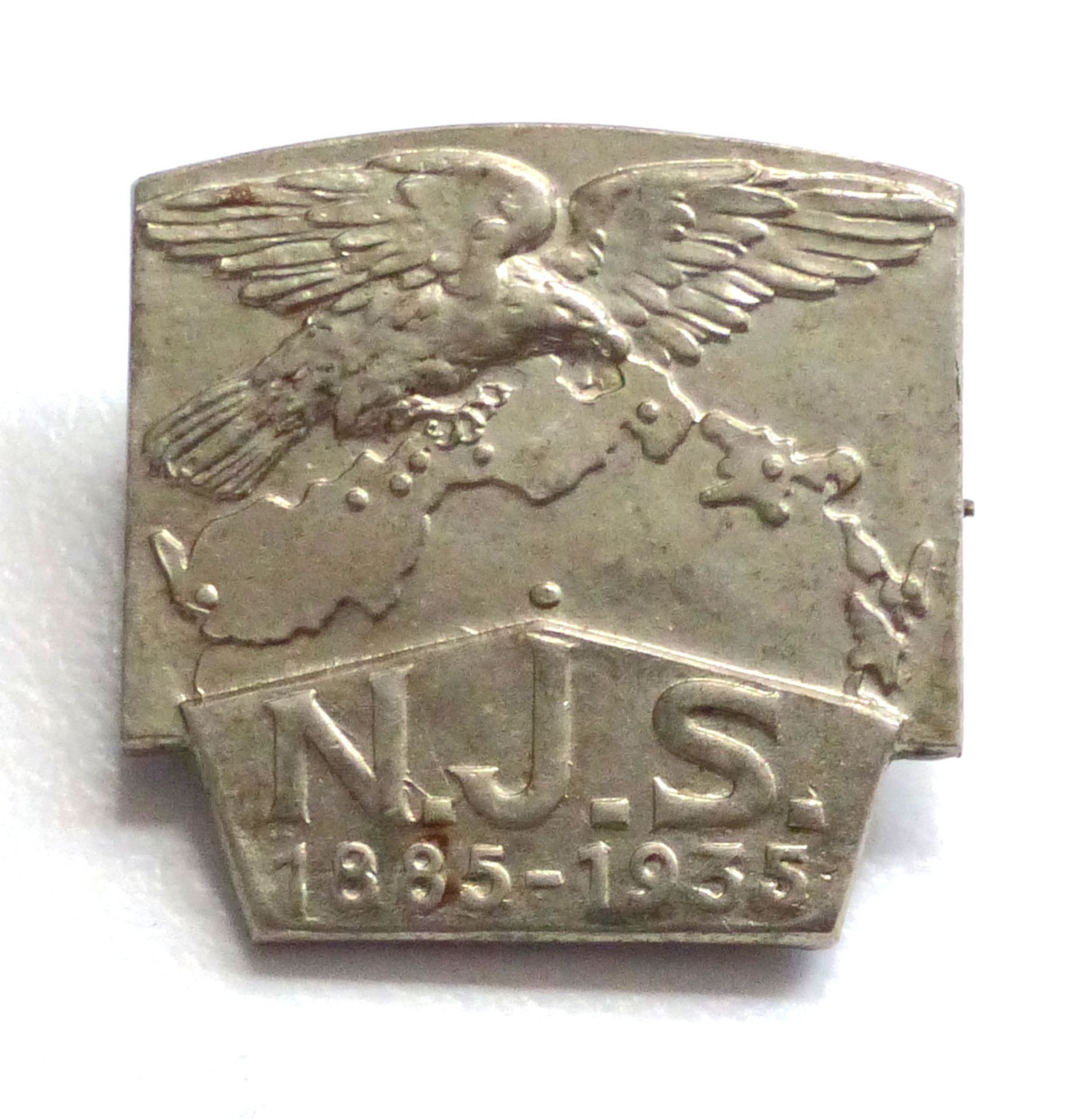 WK II Orden Abzeichen NJS Nationale Einheit Nordböhmens 1885-1935 ca. 25mm