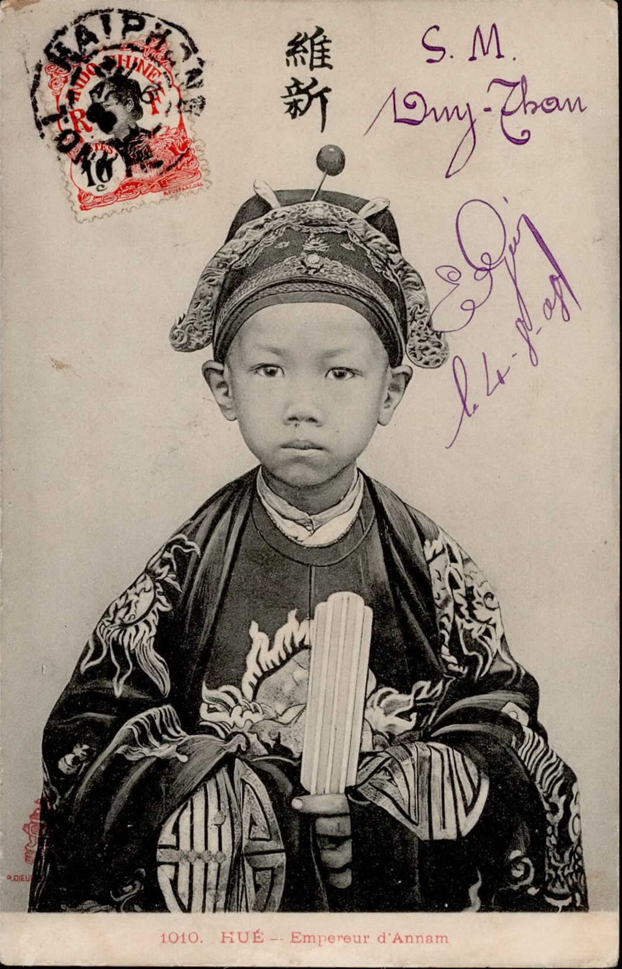 Adel Vietnam Kaiser Duy Tan von Annam 1908 I-II