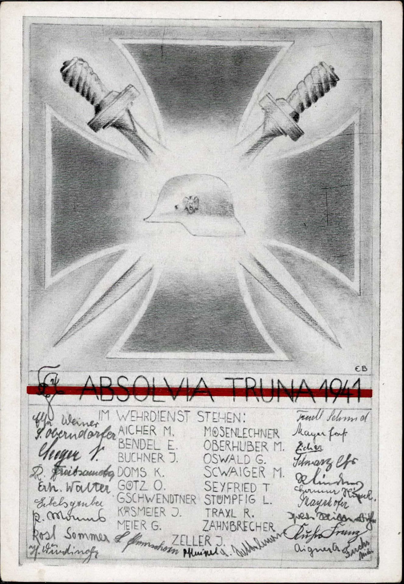 Studentika Absolvia Truna 1941 sign. I-II