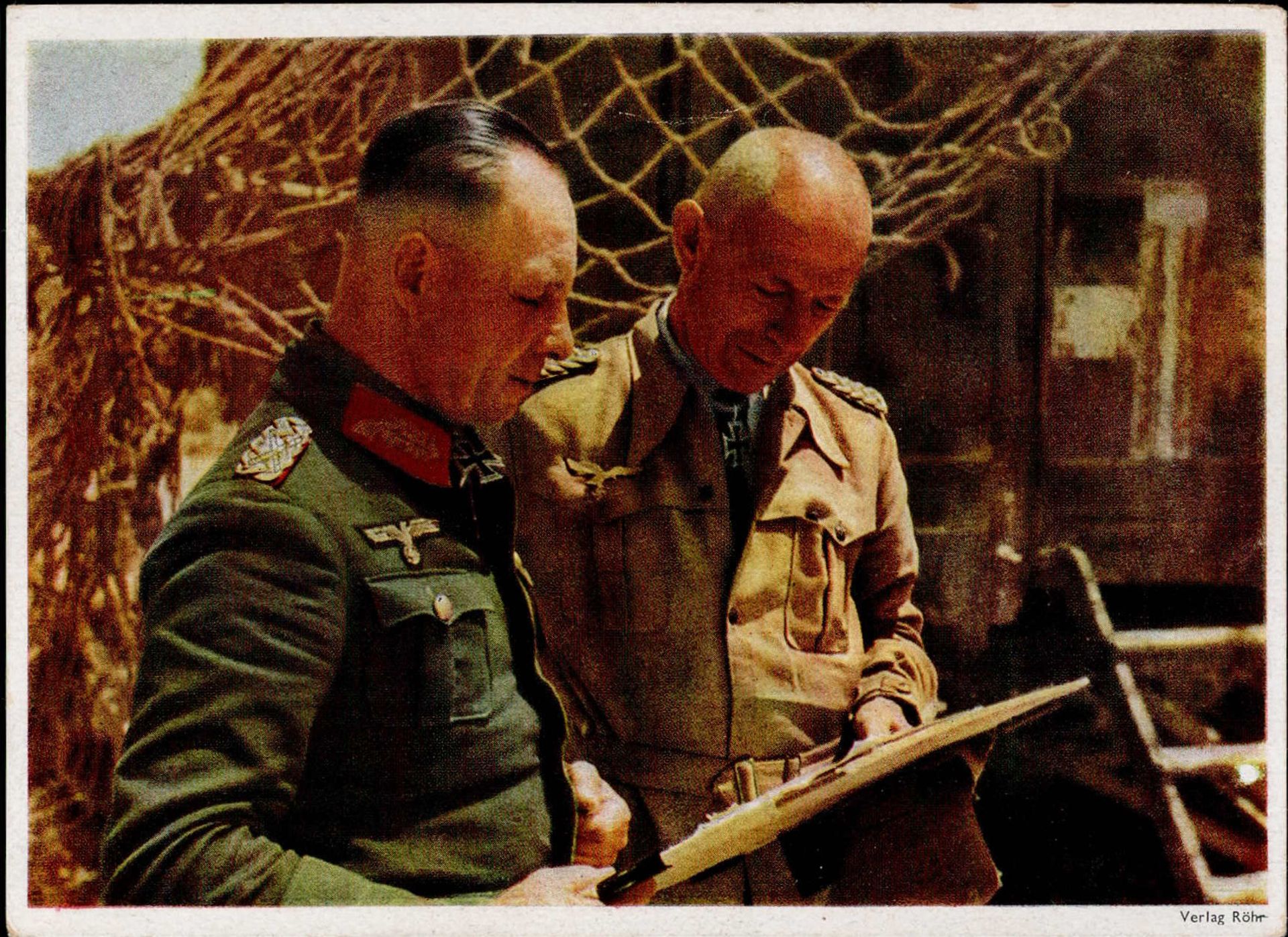 Ritterkreuzträger Rommel, Erwin Generalfeldmarschall mit Fröhlich, Stefan General bei Tobruk I-II