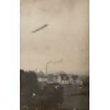 Zeppelin über Bayreuth Foto-AK I-II