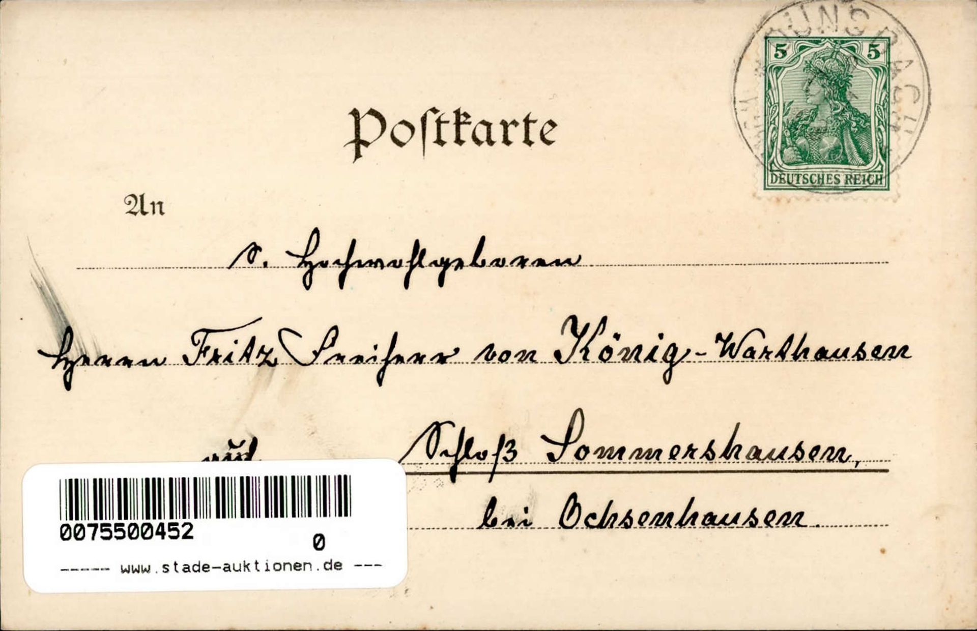 Jagd Einladung zur Jagd 1909 I-II - Image 2 of 2