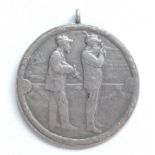 Schützen Eröffnungs-Schießen 1928 V. Preis Medaille silber 29 mm Durchm. I-II