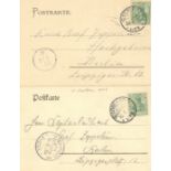 Kapitänleutnant Erich Graf von Zeppelin. 2 an ihn adressierte Ansichtskarten aus dem Jahr 1904 I-II