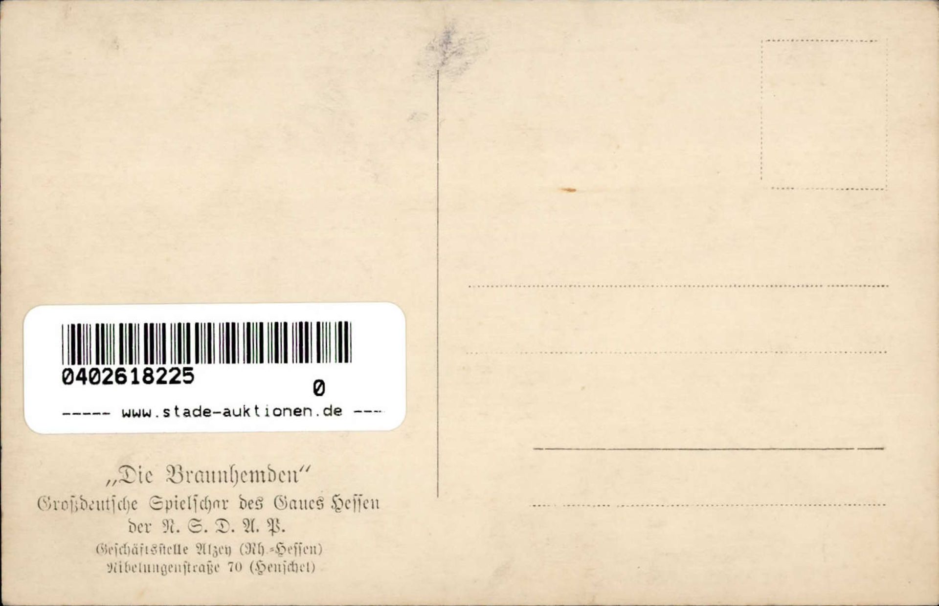 WK II Die Braunhemden Großdeutsche Spielschar I-II - Image 2 of 2