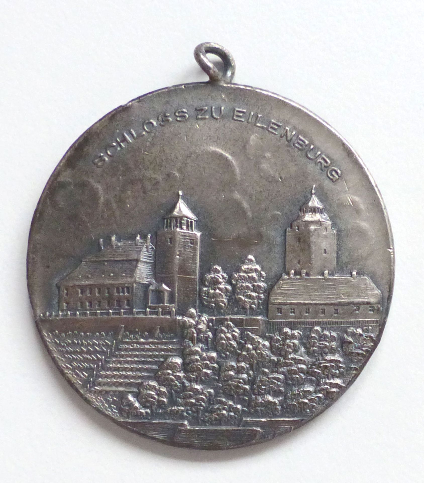 Schützen Eilenburg Bundesschiessen 1931 Medaille silber 40 mm Durchmesser I-II