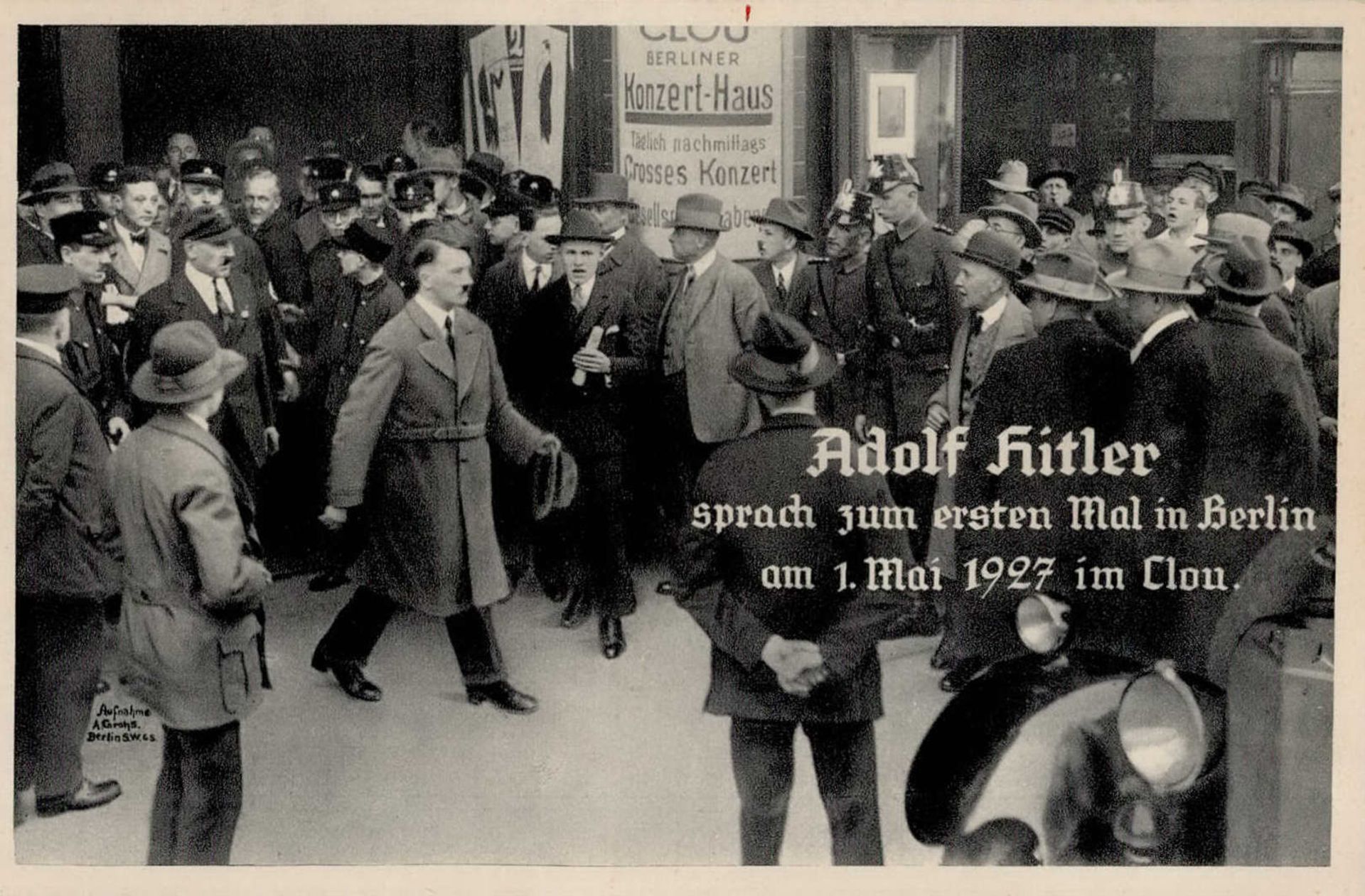 Hitler Berlin 1. Rede von Hitler am 1.Mai 1927 im Clou I-II