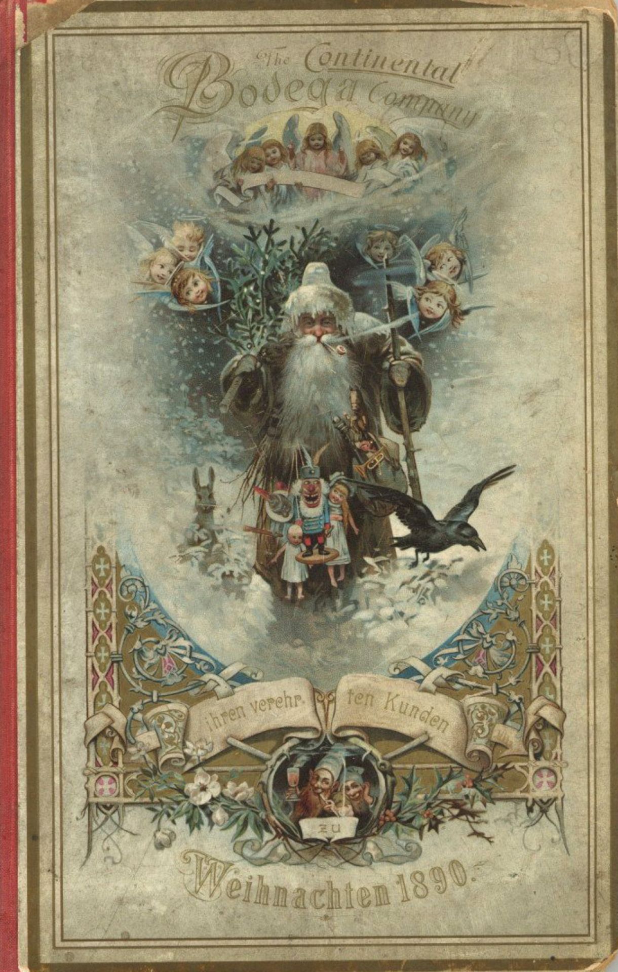 Wein Buch der Continental Bodega Company an die verehrten Kunden zu Weihnachten 1890, 20 S. mit