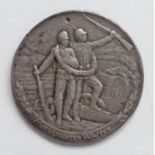 Schützen Offenbach a.M. Dem Jungschützen 1914-15 Medaille silber 34 mm Durchm. I-II