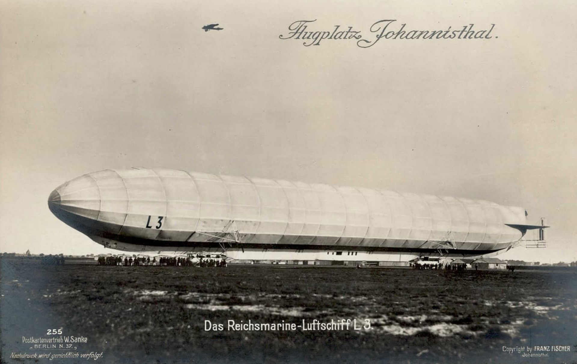 Sanke Flugzeug Johannisthal 255 Zeppelin Das Reichsmarine-Luftschiff L.3. I-II
