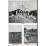 WK I Bayerisches Sportfest an der Aisne 1917 Pyramide I-II
