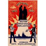 Zwischenkriegszeit Köln 1. Internationaler Gesellentag 1922 sign. Seche I-II