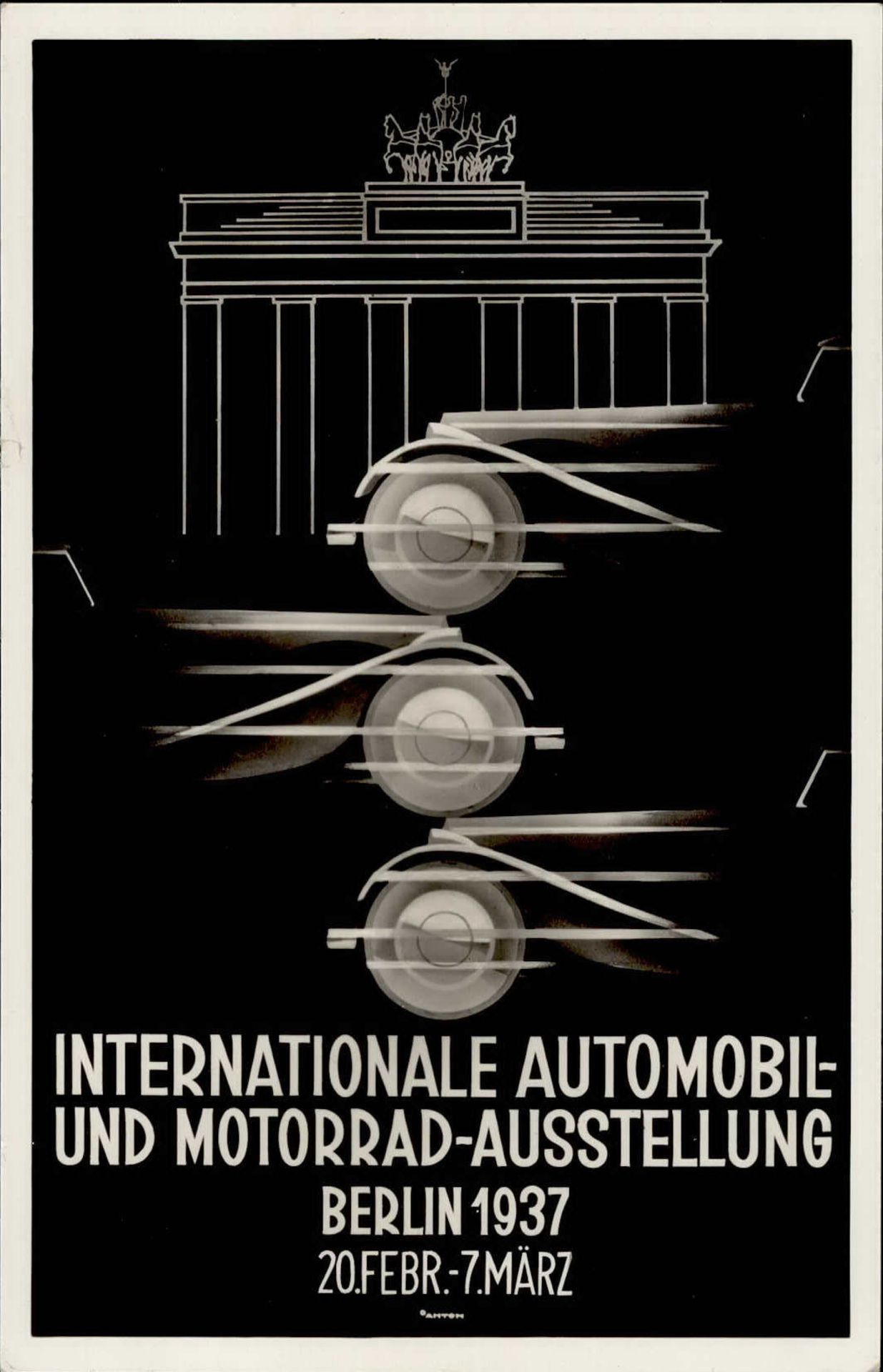 Verkehr Berlin Int. Automobil- u. Motorrad-Ausstellung 1937 S-o I-II