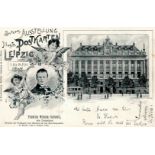 AK-Geschichte Leipzig Internationale Ausstellung Illustr. Postkarten 1898 I-II