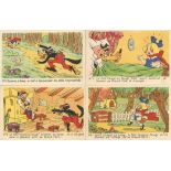 Walt Disney Lot mit 9 Ansichtskarten Serie Rotkäppchen (unvollständig)