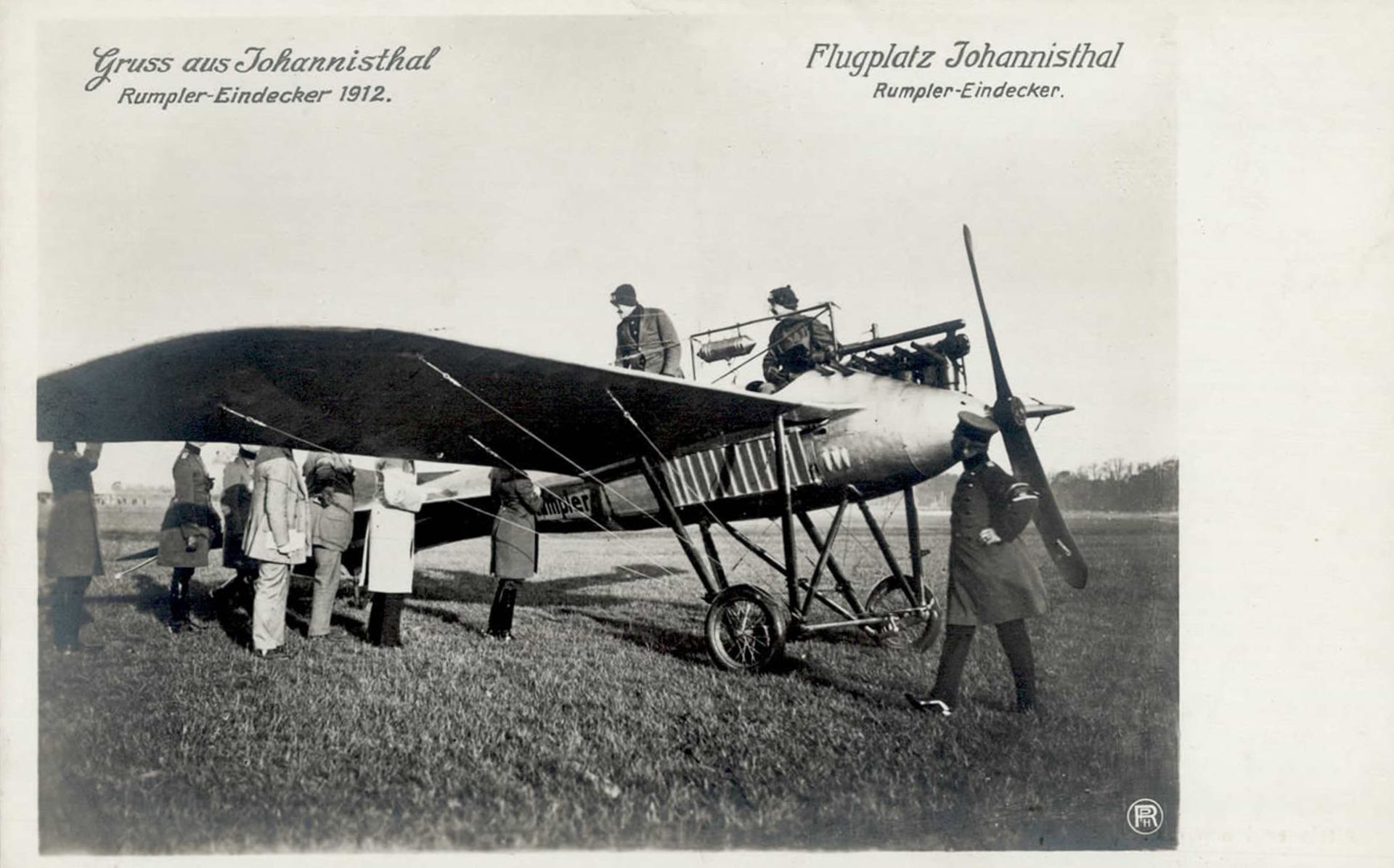 Sanke Flugzeug Johannisthal Rumpler-Eindecker 1912 I-II