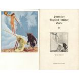 Müller, Richard Erotische Kunst Serie Nr. 5 mit 6 Künstlerkarten im Original-Umschlag I-II
