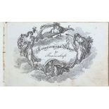 Poesie / Liebe Album Erinnerungs-Blätter der Freundschaft 1814! mit zahlreichen Eintragungen,