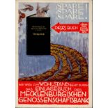 Werbung Mecklenburg Genossenschaftsbank Einlagebuch I-II