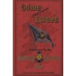 Schiff Dampfschiff Buch Guide through Europe presented by the Hamburg-American-Line von Herz, J.