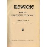 Zeitung Buch Die Woche Moderne Illustrierte Zeitschrift Band IV (Heft 40-53) 1910, Verlag Scherl