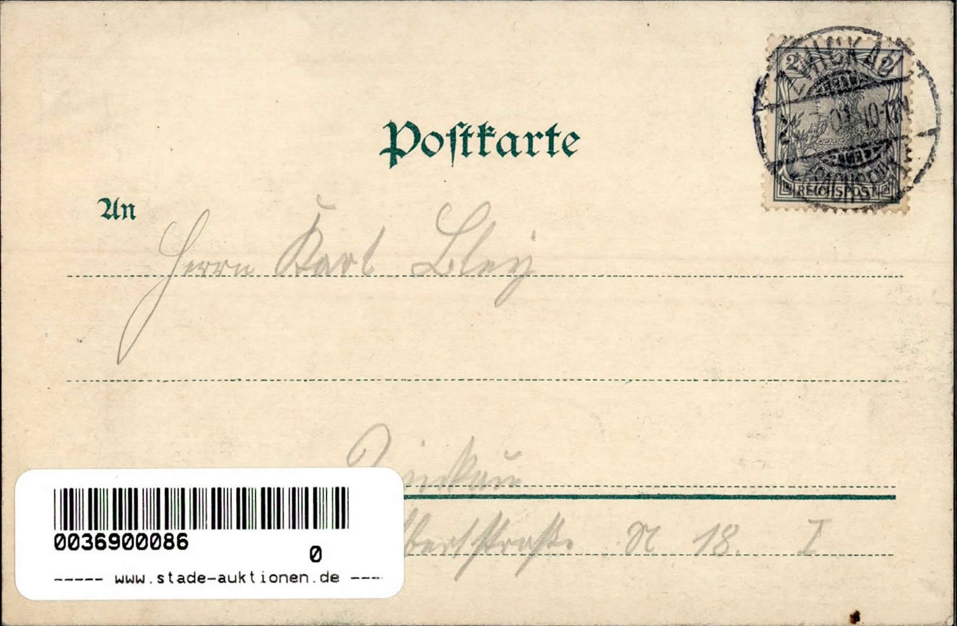 Schützen Zwickau Mitteldeutsches Bundesschiessen 1901 II (kl. Stauchung, fleckig) - Bild 2 aus 2