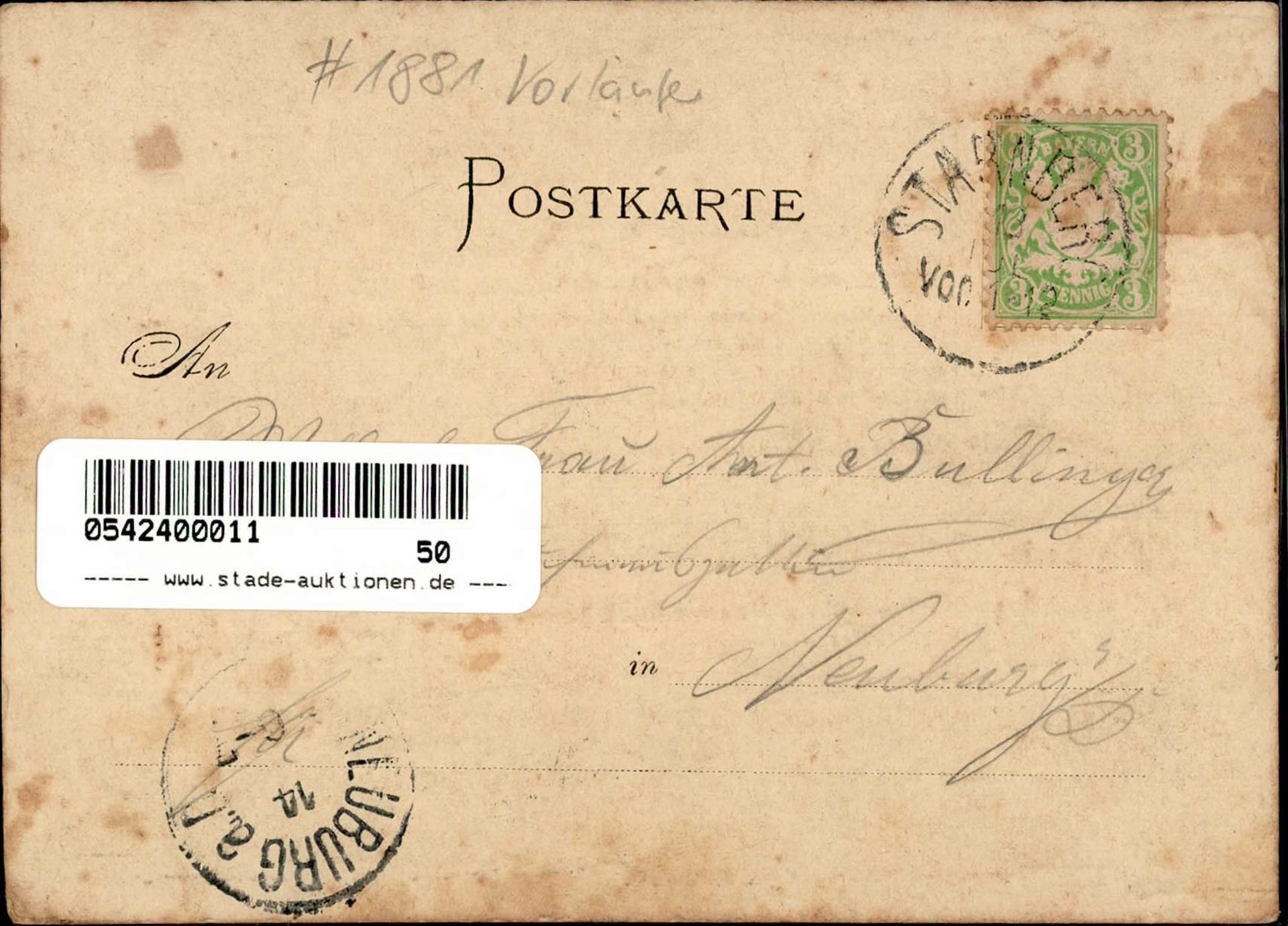 Vorläufer 1881 Starnbergersee II (fleckig) - Bild 2 aus 2