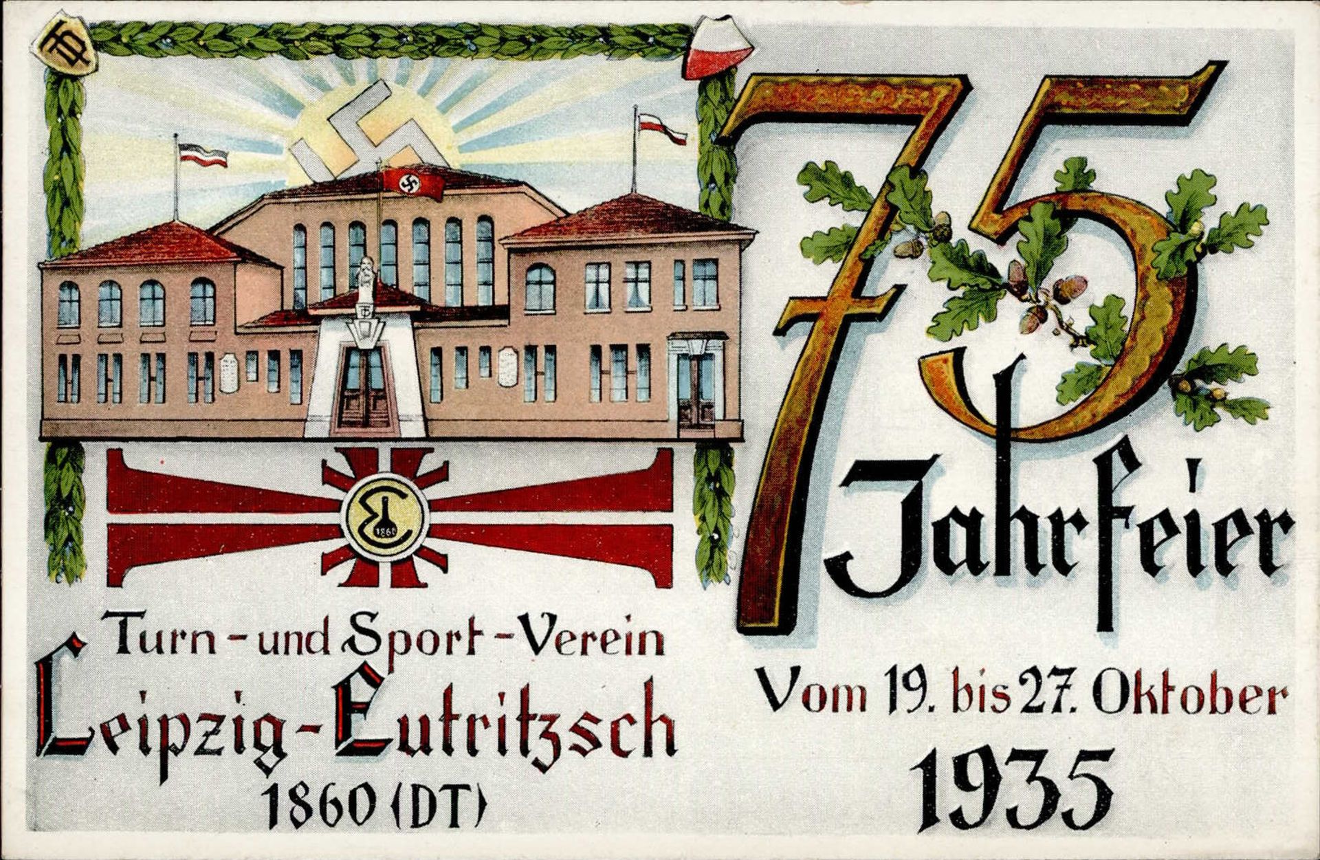 Sport Leipzig-Eutritzsch 75.Jahrfeier des Turn u. Sport-Verein 1935