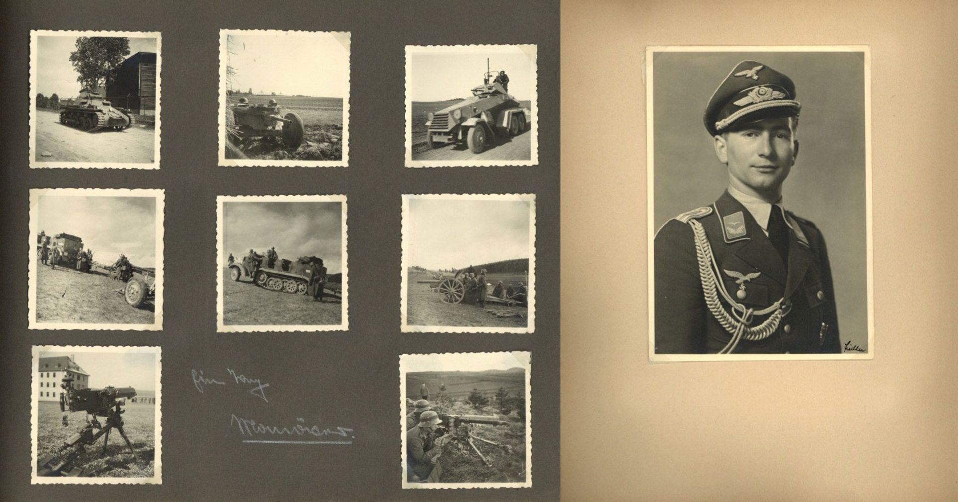 WK II Foto 3 Alben mit ca. 260 Fotos u.a. einiges an Technik wie Panzer , u.s.w.