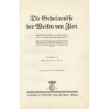 Judaika Buch Die Geheimnisse der Weisen von Zion von Beek, Gottfried 1939, Zentralverlag der NSDAP