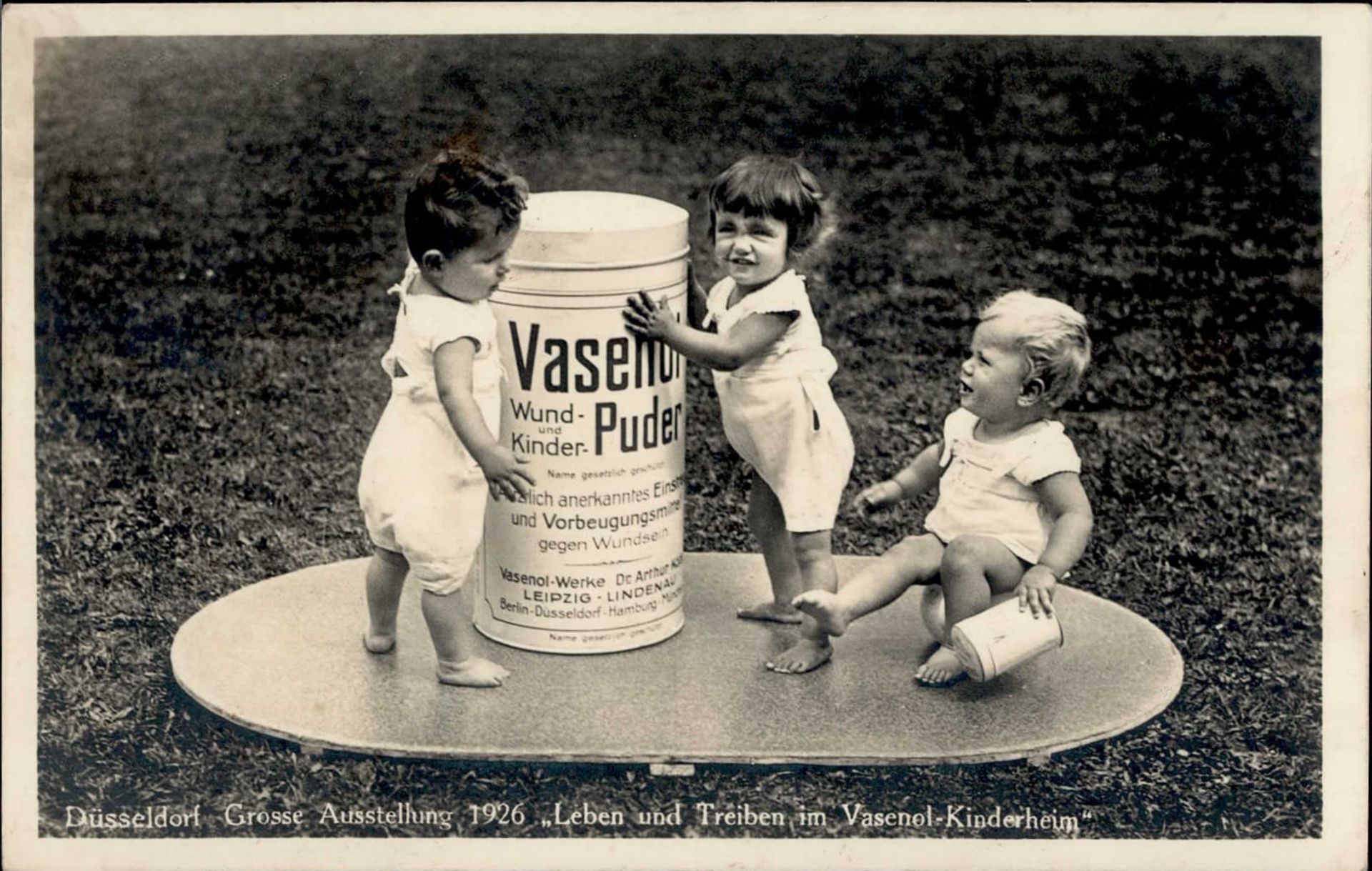 Werbung Düsseldorf Vasenol-Werke Vasenol-Puder Große Ausstellung 1926 I-II