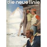 Bauhaus Heft die neue linie Januar 1934 Umschlag Arpke, Otto, Verlag Beyer Leipzig, 44 S. II
