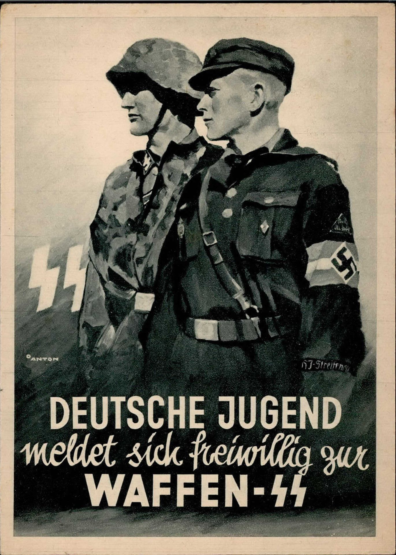 SS Deutsche Jugend meldet sich Freiwillig zur Waffen SS I-II R!