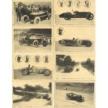 FRANKREICH - 8 versch. RENNAUTO-So-Karten AUTODROME de LINAS-MONTLHERY GRAND PRIX 1925 (u.a. Alfa